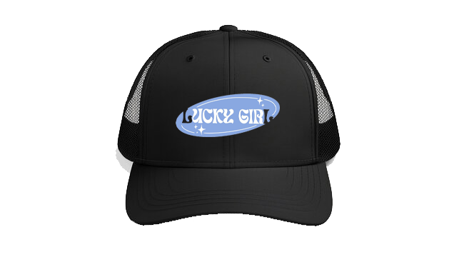 Baseball cap Black LUCKY GIRL 86