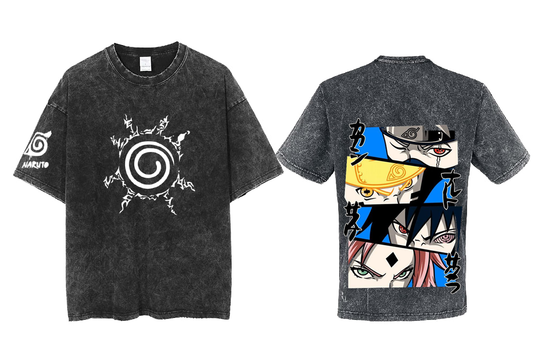 Naruto Shippuden t- shirt One Size Washed Back 38