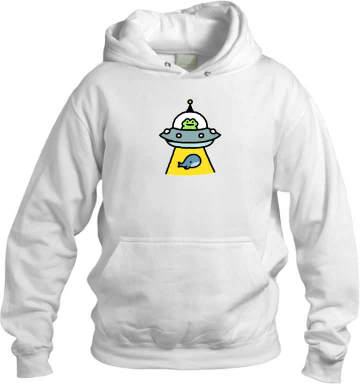 Frog Oversize Hoodie White 37