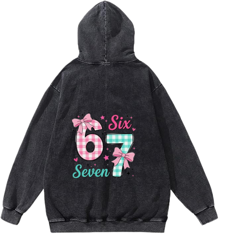 67 designs Oversize Hoodie Washed Back 38