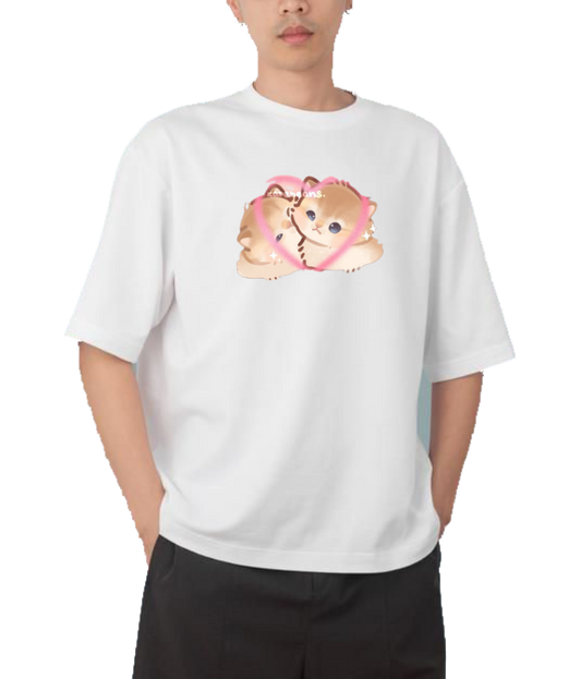 cat One Size t- shirt White 38