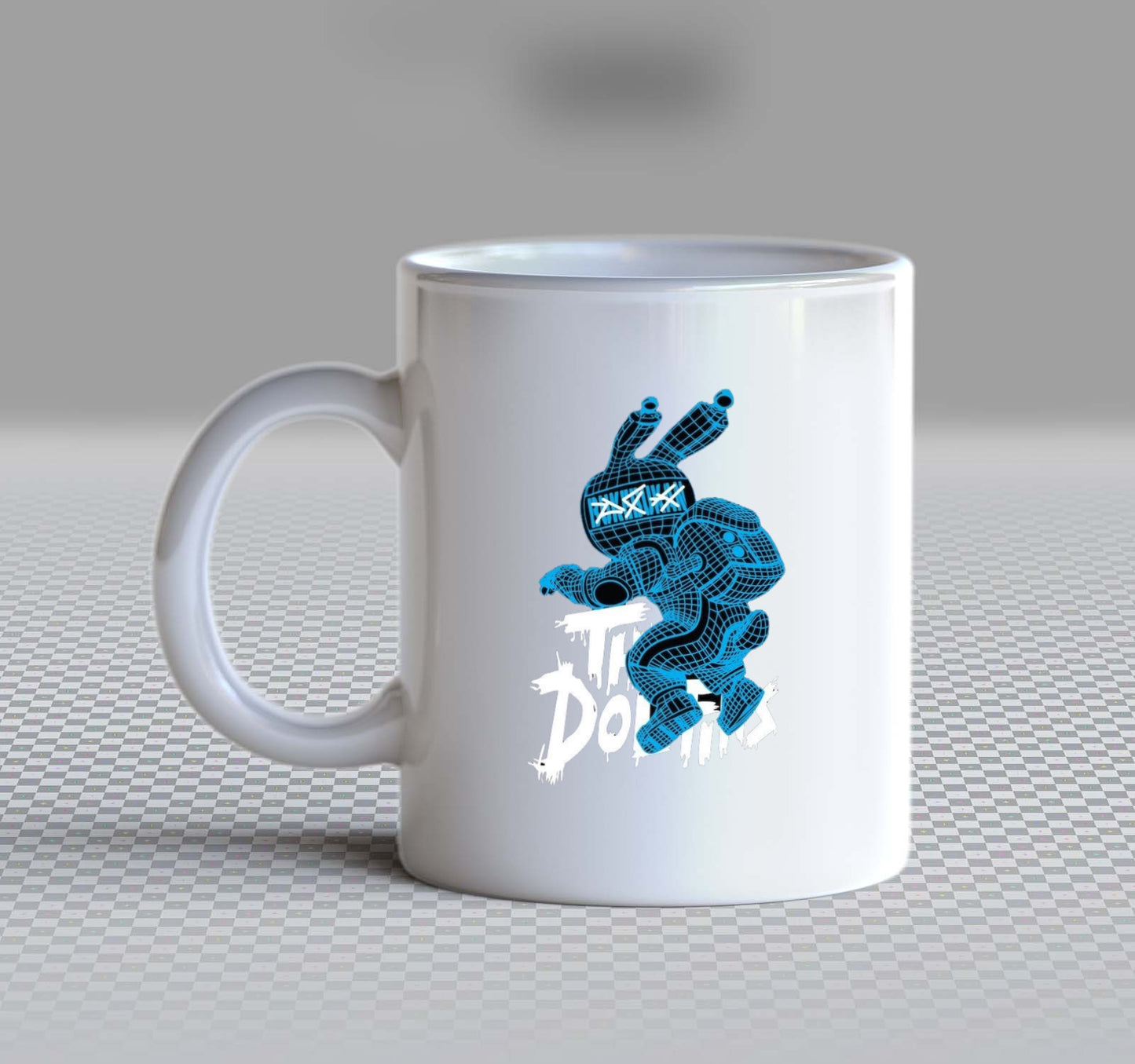 Cyber Bunny Back text Mug 38