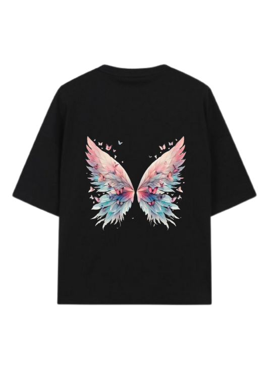 butterflies t- shirt Black Back 38