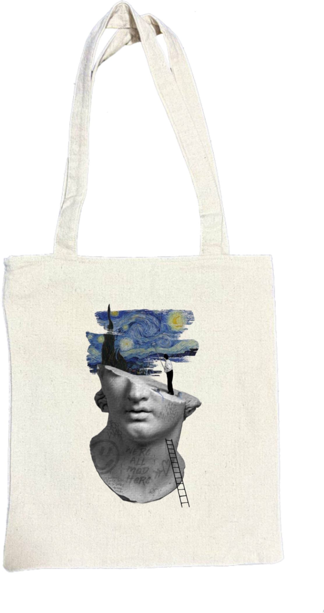 فان جوخ tote bag beige 178