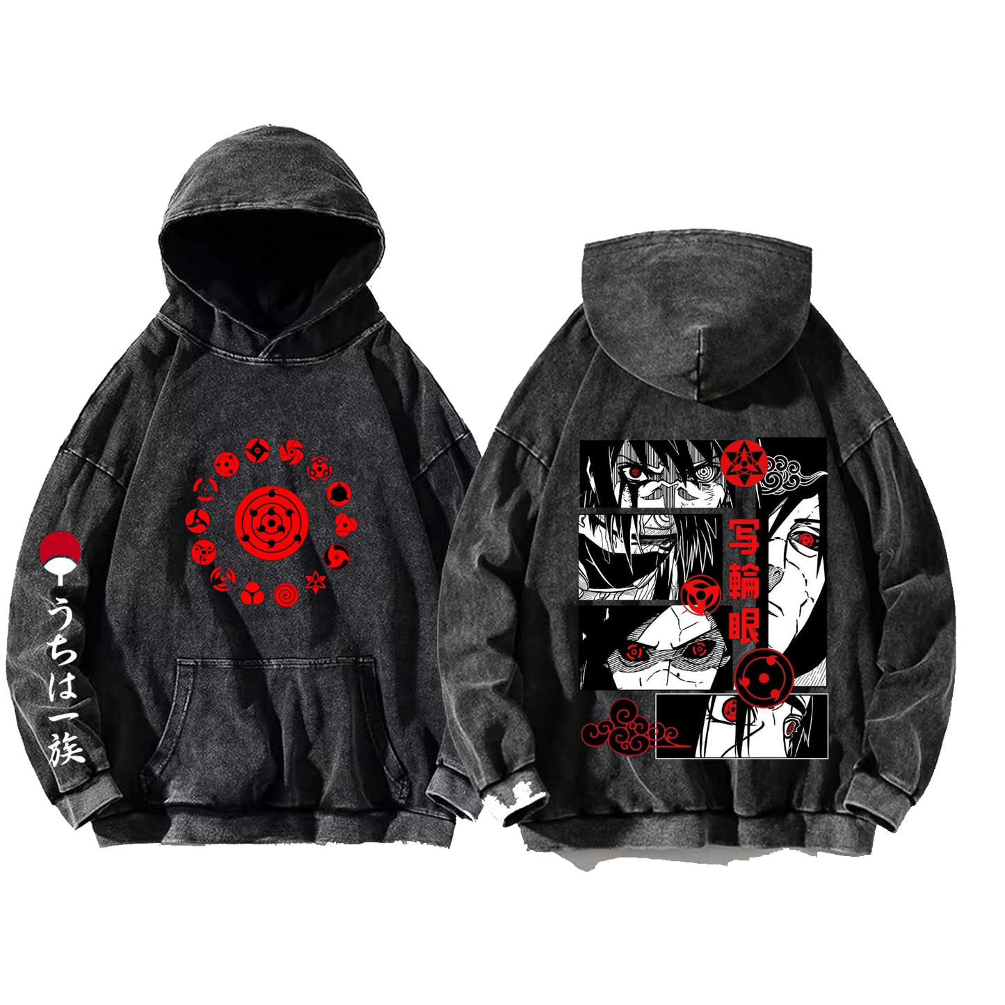 Naruto Shippuden One Size hoodie Washed Back 38