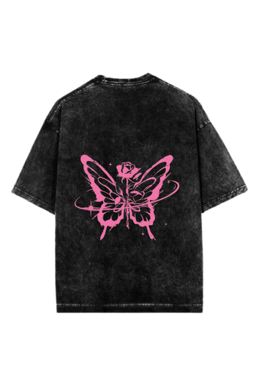 butterflies One Size t- shirt Washed Back 38