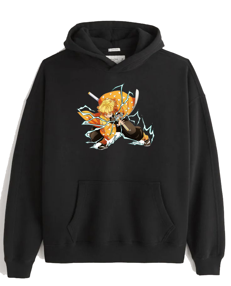 Anime Demon slayer nezuko tanjiro Oversize Hoodie Black 38