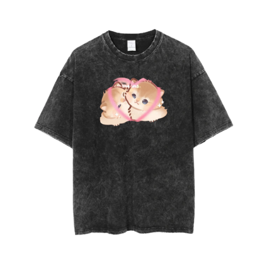 cat One Size t- shirt  Washed 38