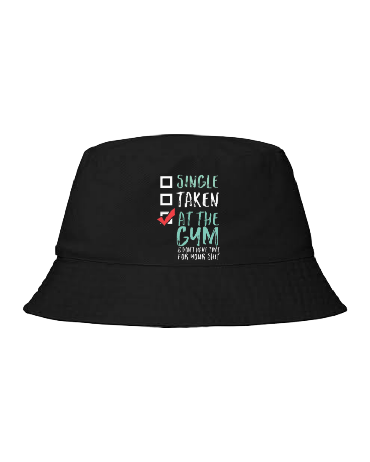 workout gym pilates Bucket hat Fishman hat cap Black 38