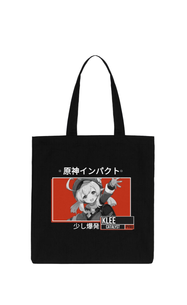 Genshin Impact Klee tote bag Black 38