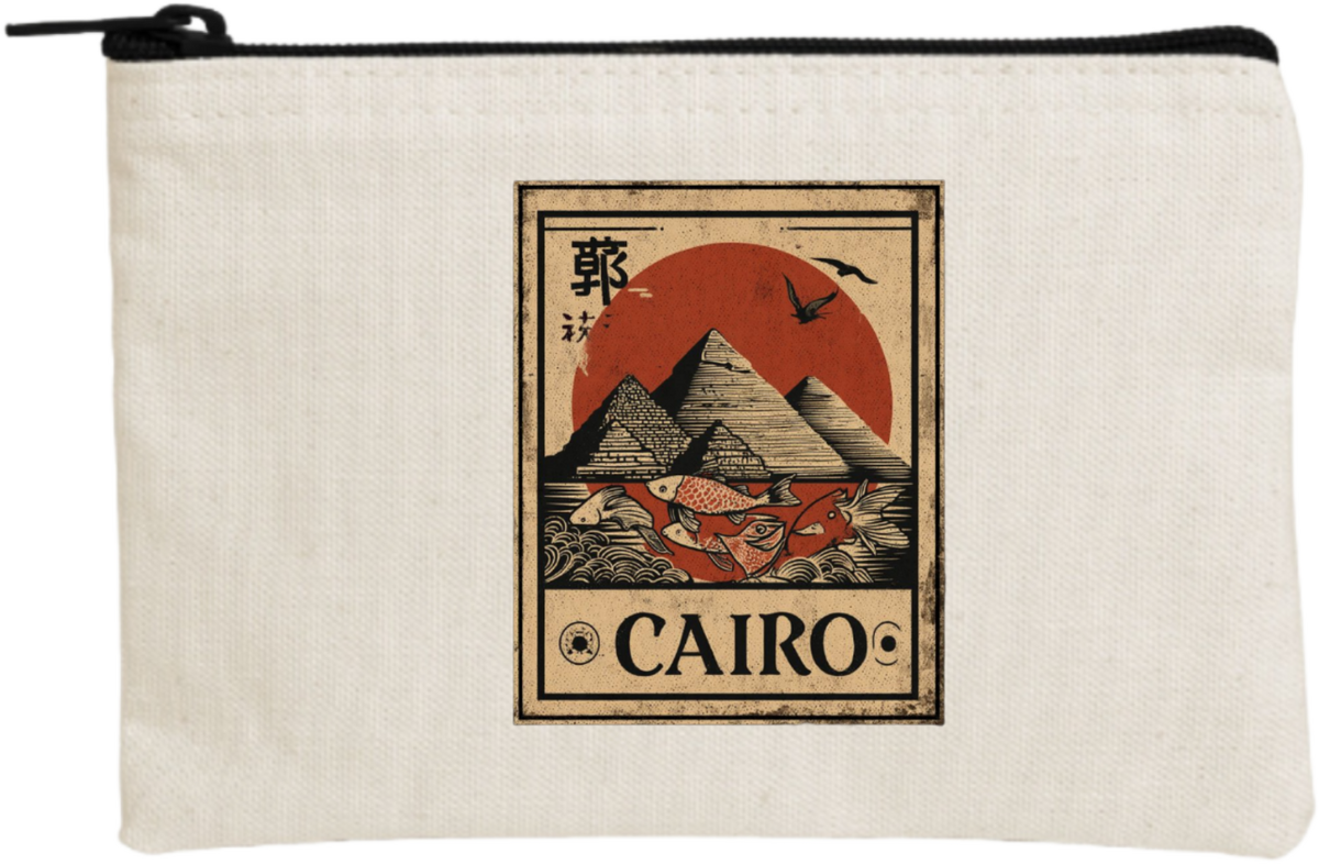 Egypt wallet pencil case Beige 38