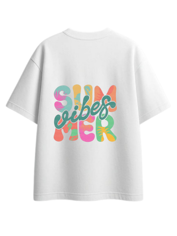 Summer Vibes t- shirt White Back 38