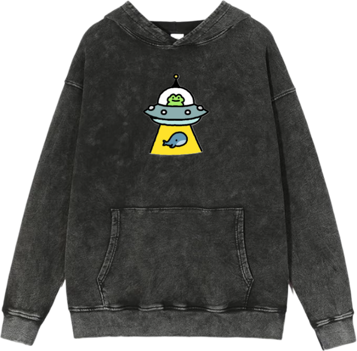 Frog Oversize Hoodie Washed 37