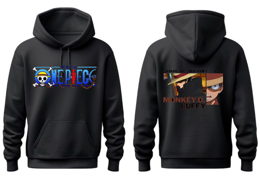 one piece One Size hoodie Black Back 38