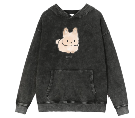 bunny Oversize Hoodie Washed 38