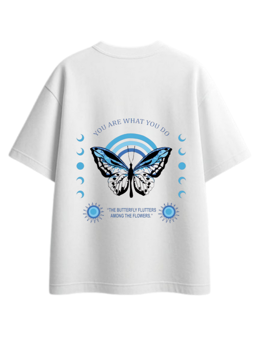 butterflies t- shirt White Back 37