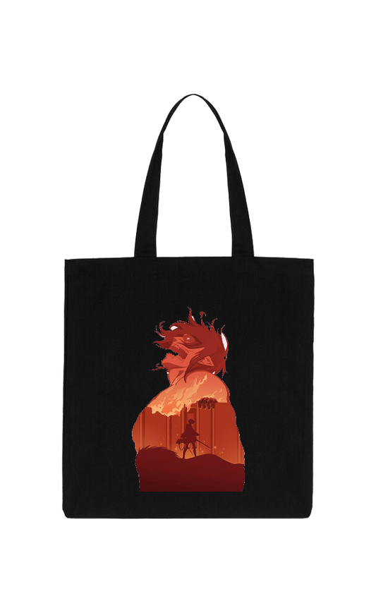 Anime Attack on titan shingeki no kyojin Aot Black tote bag 39