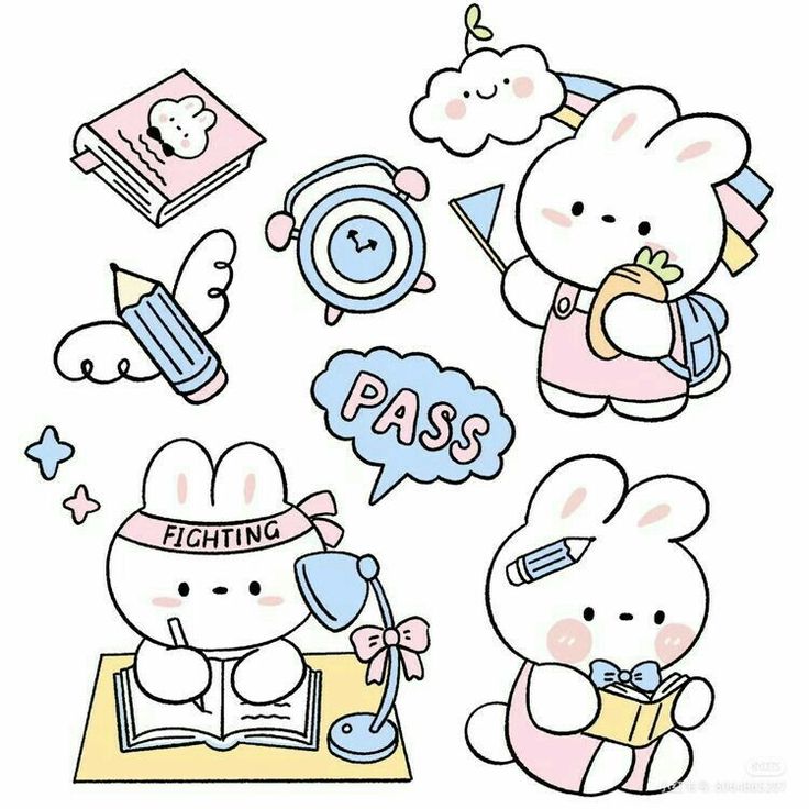 Aesthetic Cute Stickers Pack - Waterproof Vinyl Cartoon Decals for Water Bottles, Laptops, Scrapbooking, Kawaii Stationery Supplies sticker journal sticker