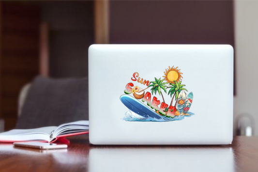 Summer Vibes Laptop Sticker 39