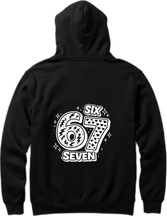 designs 67 Oversize Hoodie Black Back 39