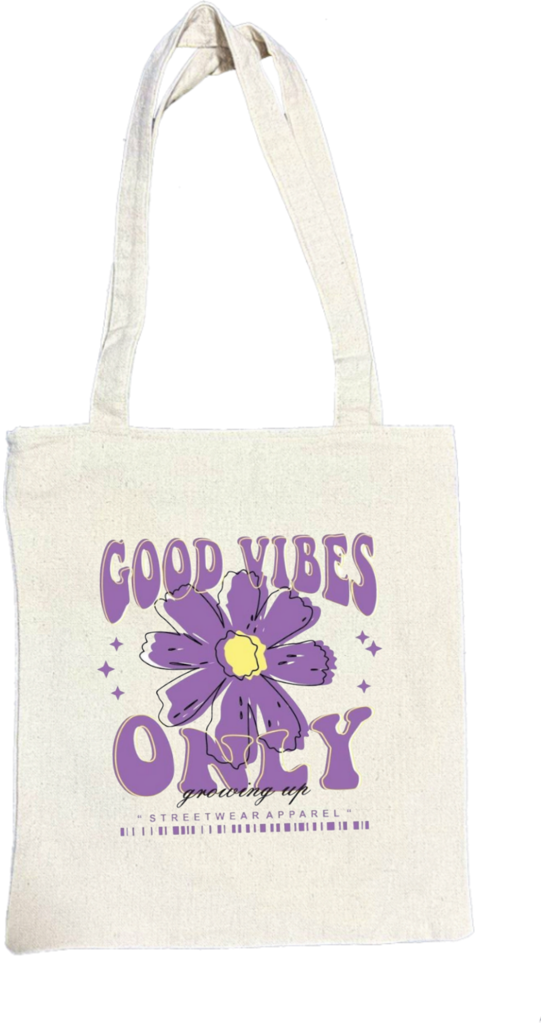 GOOD VIBES tote bag beige 129