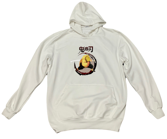 Anime Demon slayer nezuko tanjiro Oversize Hoodie White 39