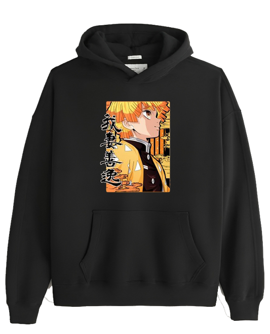 Anime Demon slayer nezuko tanjiro Oversize Hoodie Black 93