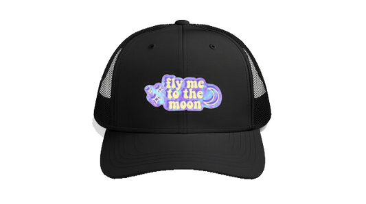 Baseball cap Black fly me to the moon 87