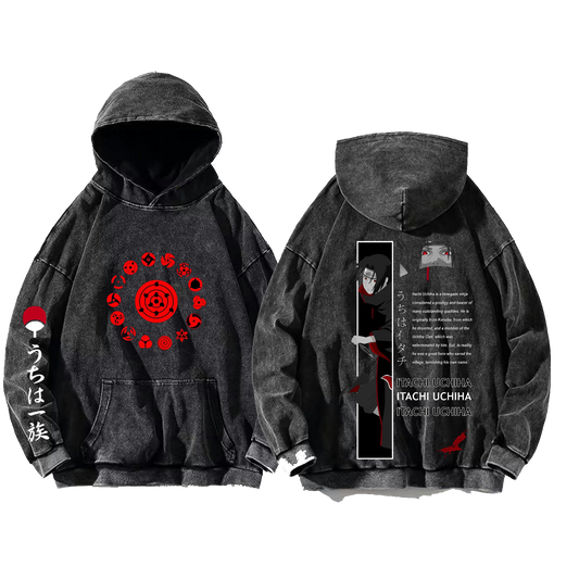 Naruto Shippuden One Size hoodie Washed Back 39