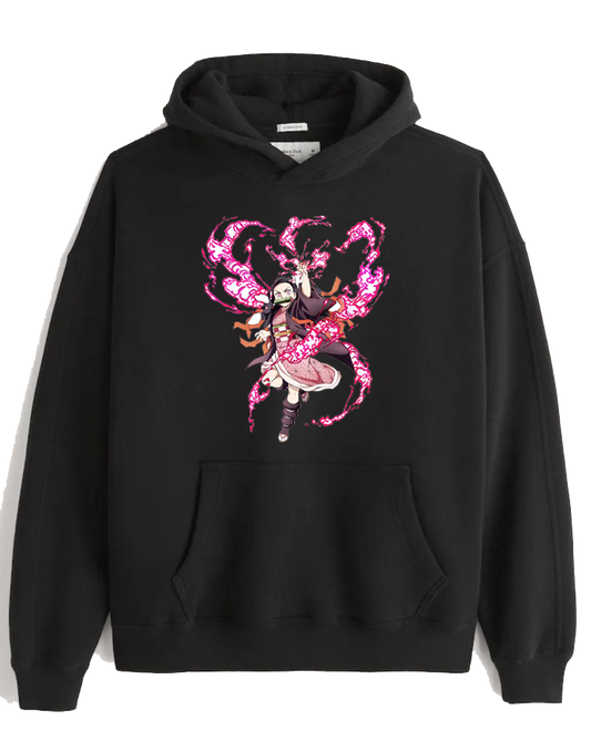 Anime Demon slayer nezuko tanjiro Oversize Hoodie Black 39