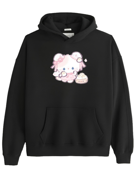 bunny Oversize Hoodie Black 39