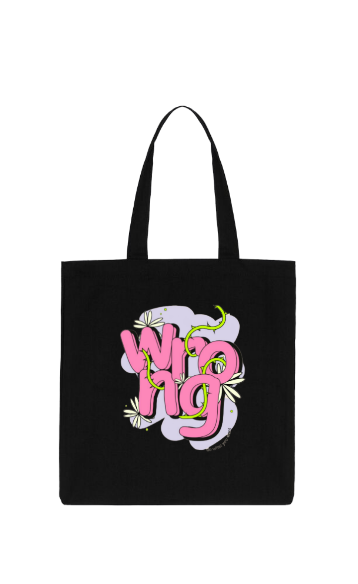 Wrong Tote bag Black 225