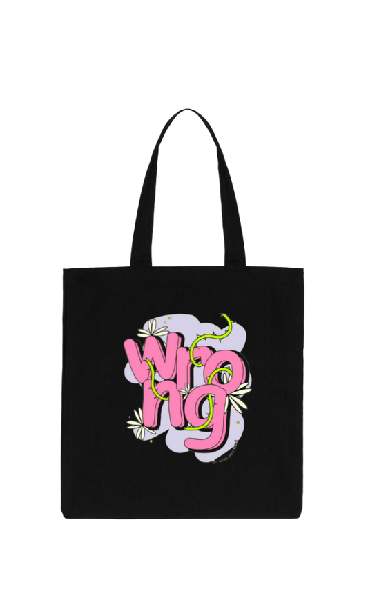 Wrong Tote bag Black 225