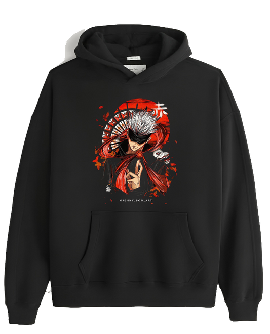 jujutsu kaisen GOJO Oversize  Hoodie Black 39