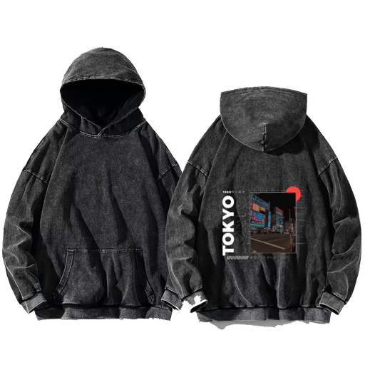 SUNFLOWER Back text oversize hoodie Washed back 39