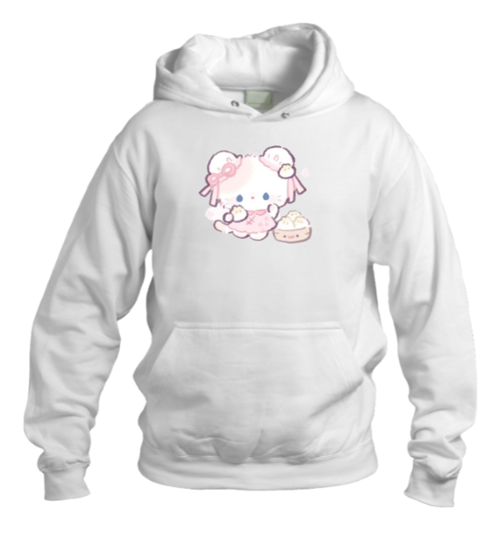 bunny Oversize Hoodie White 39