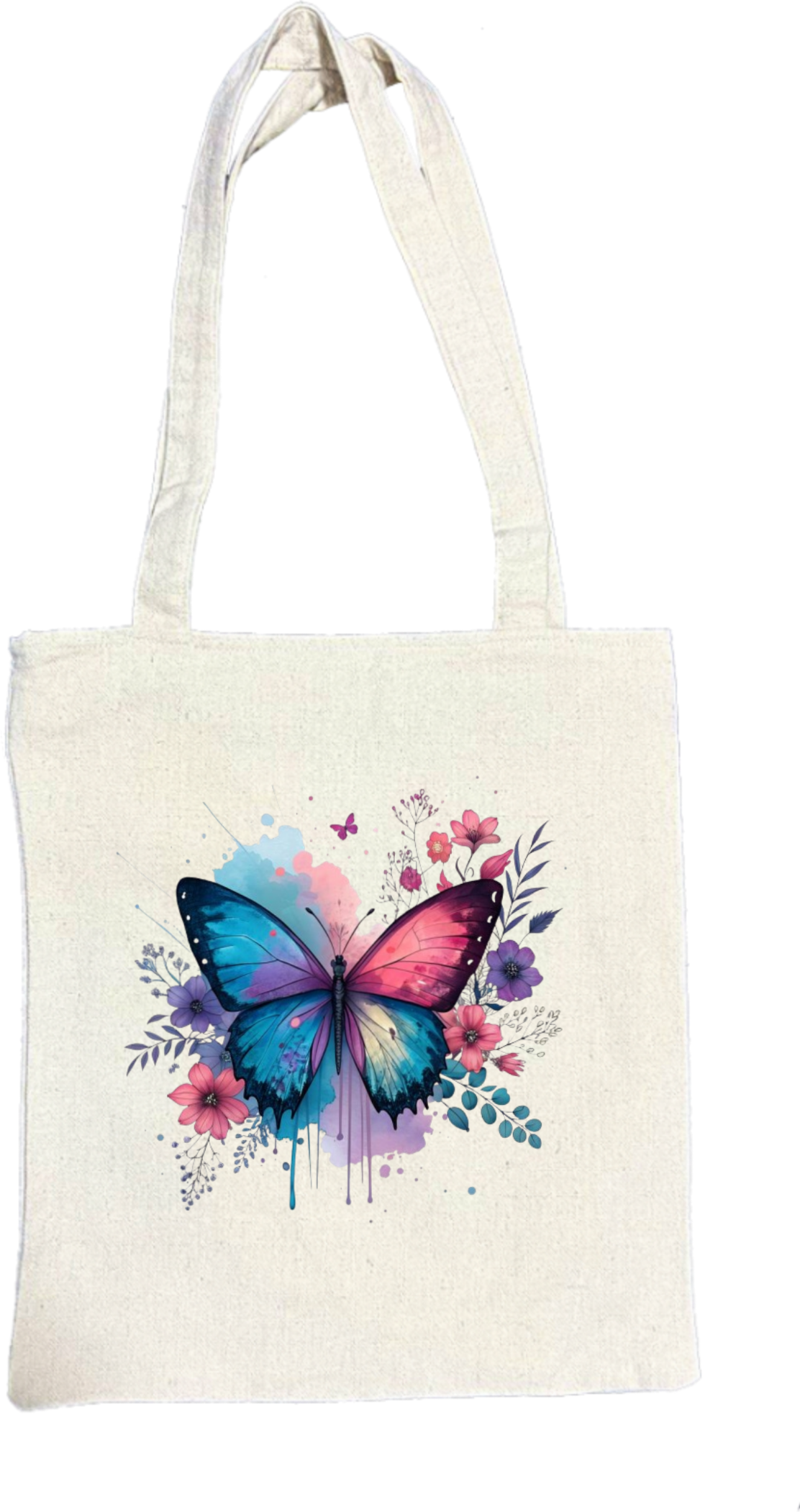 butterflies tote bag Beige 39
