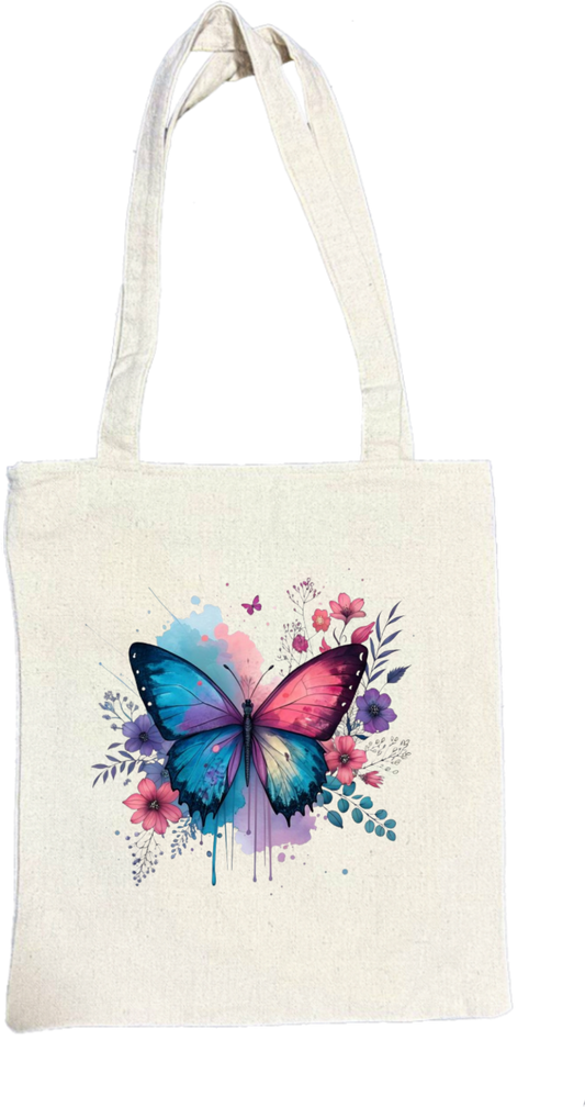 butterflies tote bag Beige 39