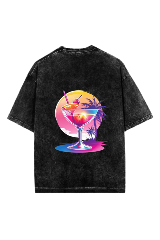 Summer Vibes One Size t- shirt Washed Back 39