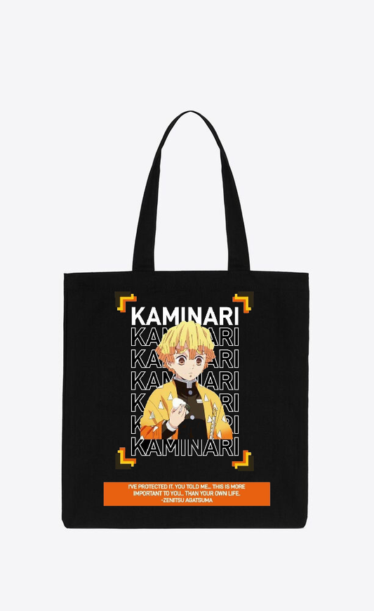 Anime Demon slayer nezuko tanjiro tote bag Black 39