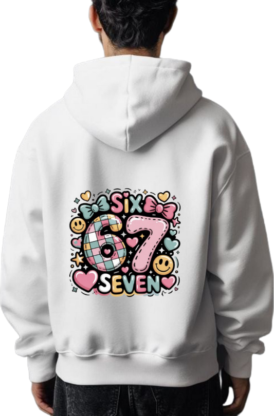 designs 67 Oversize Hoodie White Back 39