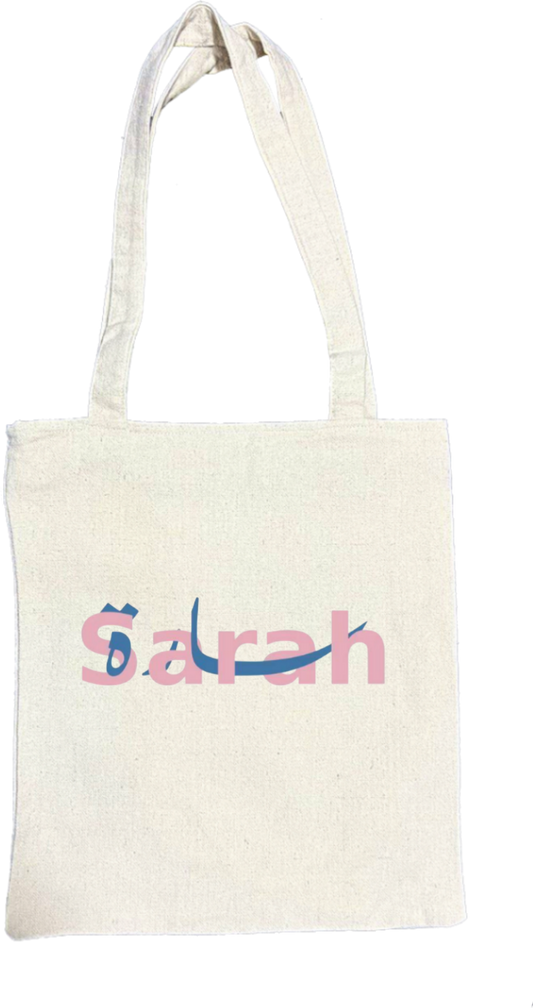 names tote bag beige Sarah 39