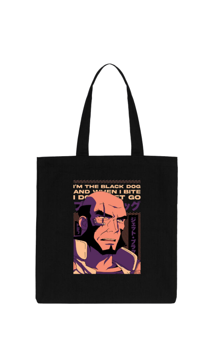 Cowboy Bebop tote bag Black 6