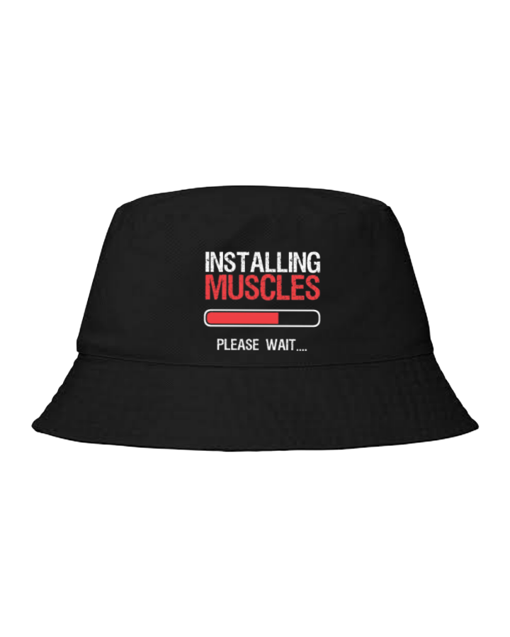 workout gym pilates Bucket hat Fishman hat cap Black 39
