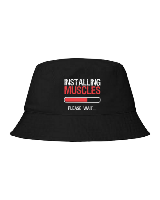 workout gym pilates Bucket hat Fishman hat cap Black 39