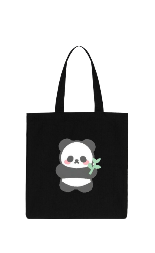 PANDA tote bag Black 3