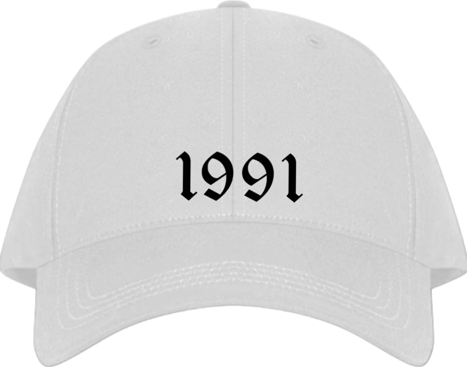 age Baseball cap White 1991