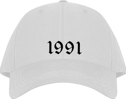 age Baseball cap White 1991