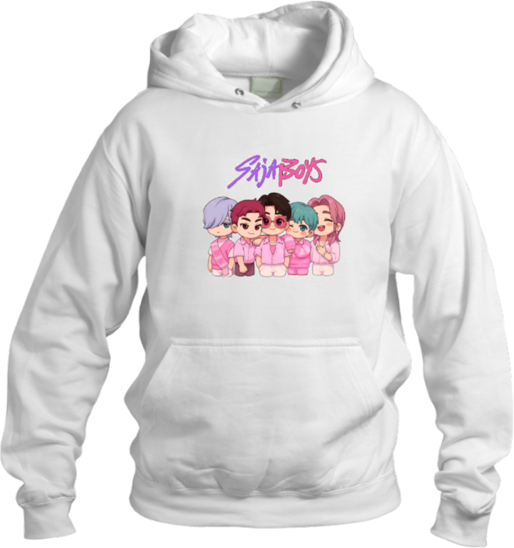 Hunterix kpop Oversize  Hoodie White 33
