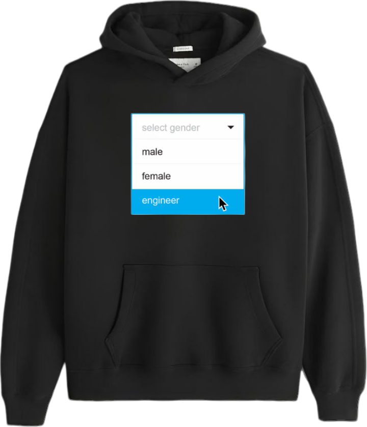 names One Size hoodie Black select gender 3